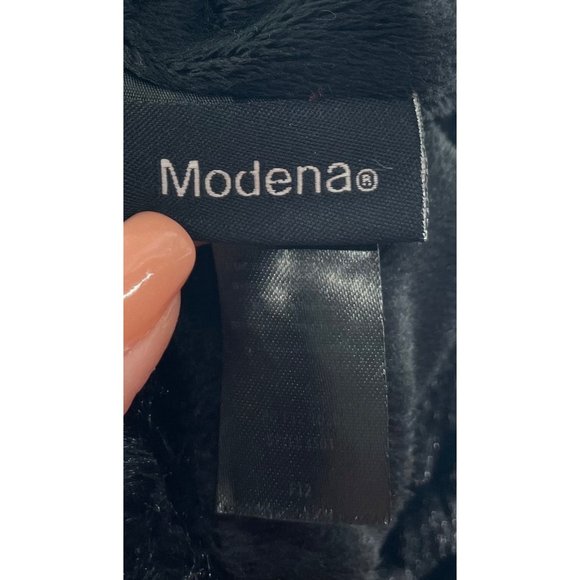 Modena Women's Black Faux Fur Infinity Snood Scarf - Picture 4 of 5